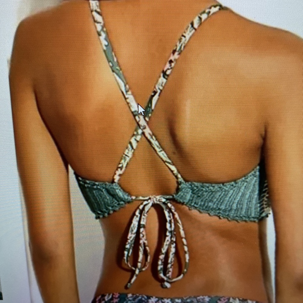 XHILARATION CROCHETED BIKINI TOP - Picture 3 of 10